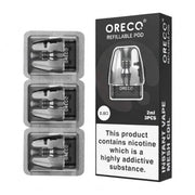 Oreco Model X 2ml refillable replacement pods, pack of 3, view 2